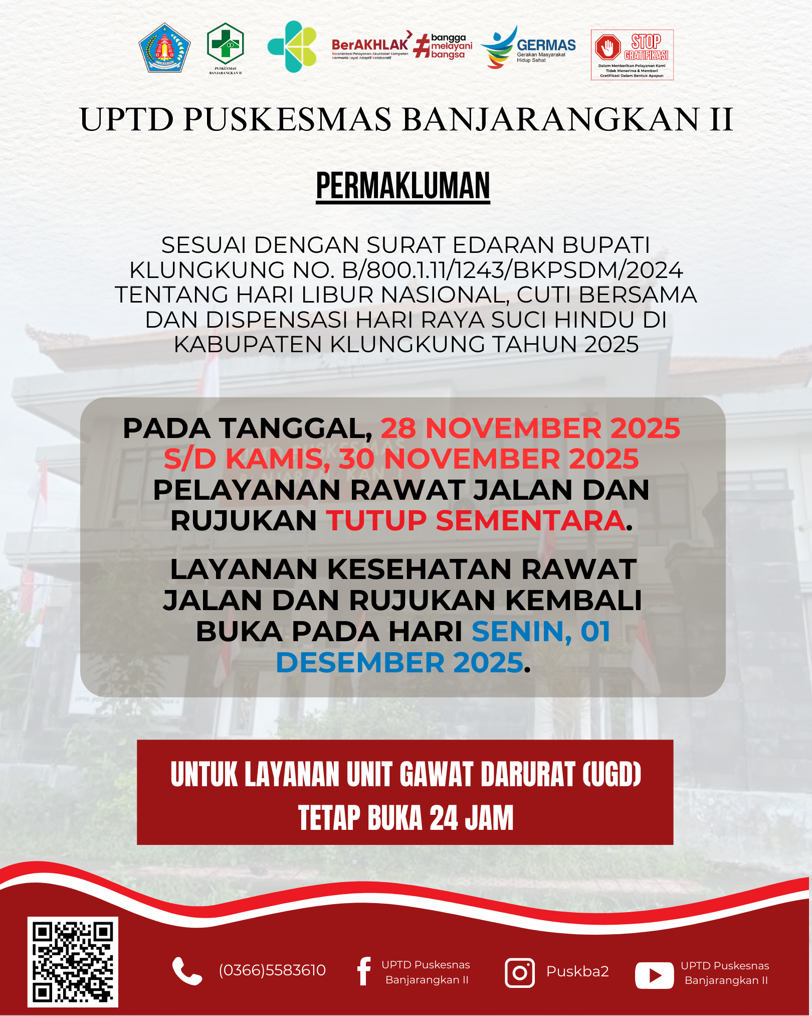 Permakluman kepada seluruh masyarakat.