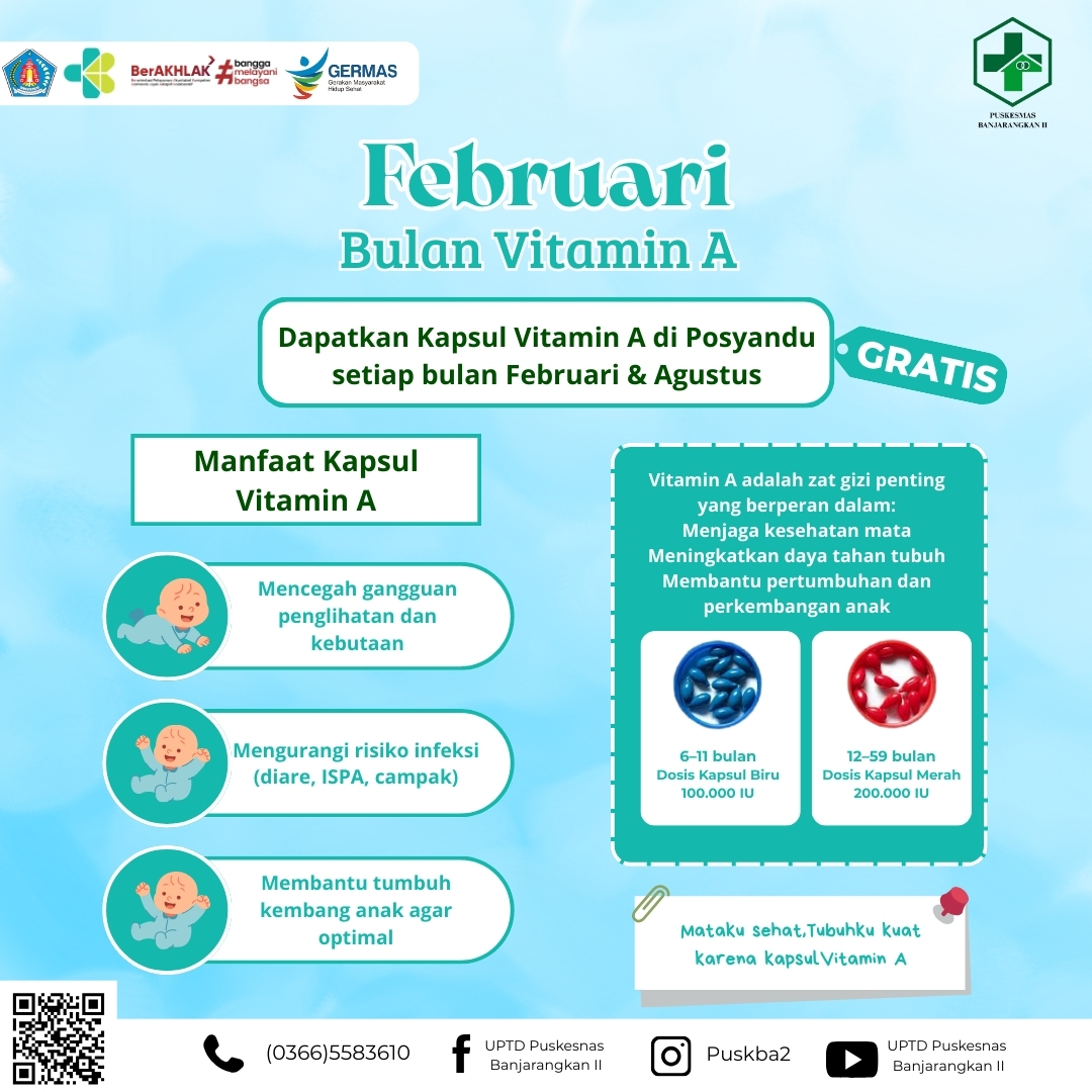 Pebruari Bulan Vitamin A untuk Balita